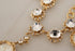 Dolce & Gabbana Gold Clock Statement Crystal Chain Necklace
